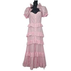 Mable Pink Tiered Dress Size M